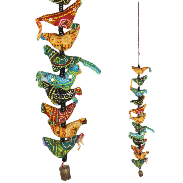 Handmade Rajasthani Strings Hanging Decorations - Chickens