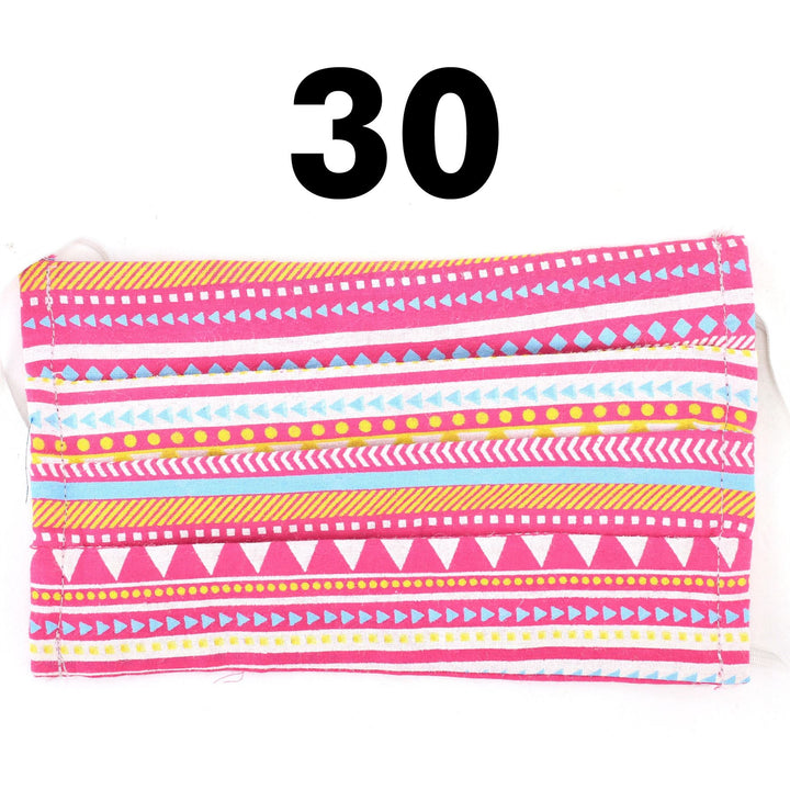 100% Cotton Handmade Pleated Face-Mask