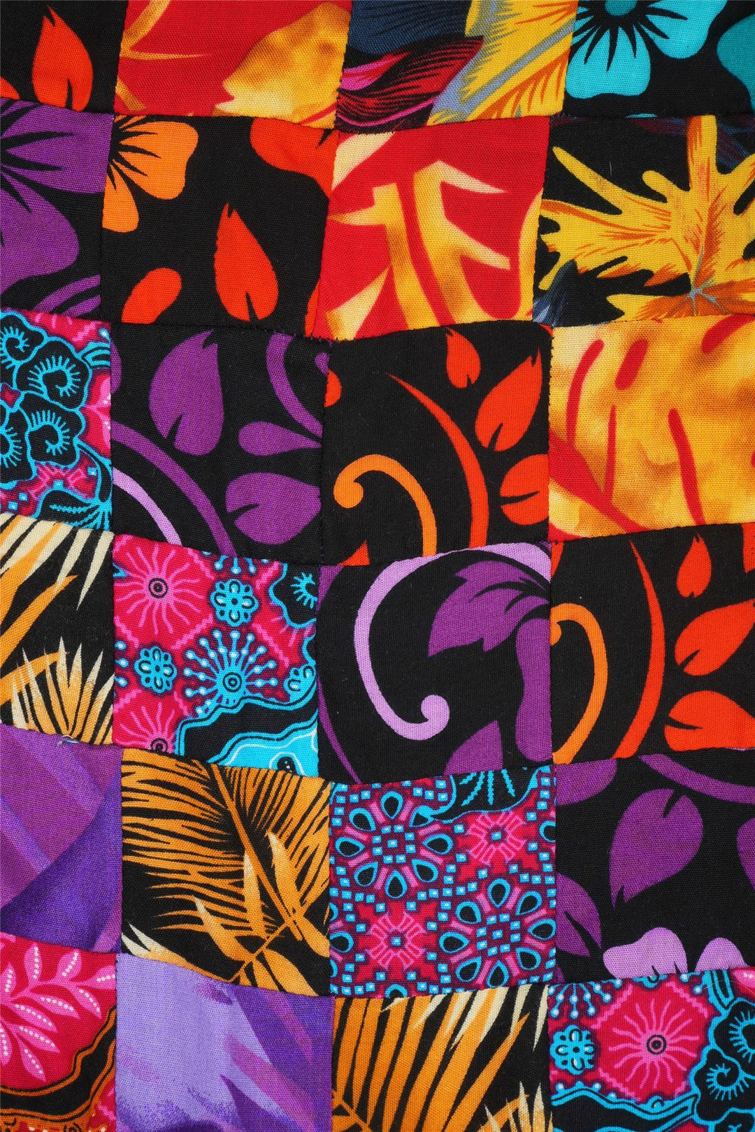 Regular Fit Short Sleeve Shirt - Paradise Patchwork Small