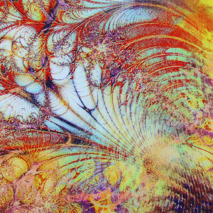 Tailored Fit Long Sleeve Shirt - Yellow Pink & Red Psychedelic