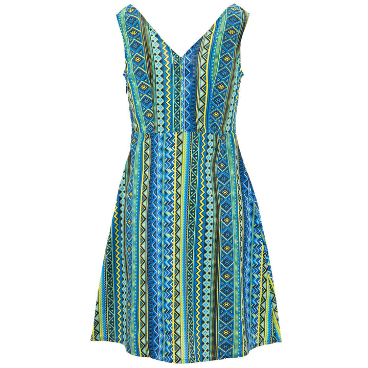 Crossover Dress - Aztec Blue