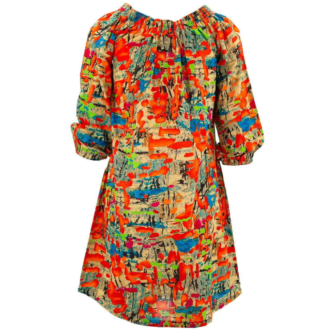 Off The Shoulder Dress - Paintwork Orange
