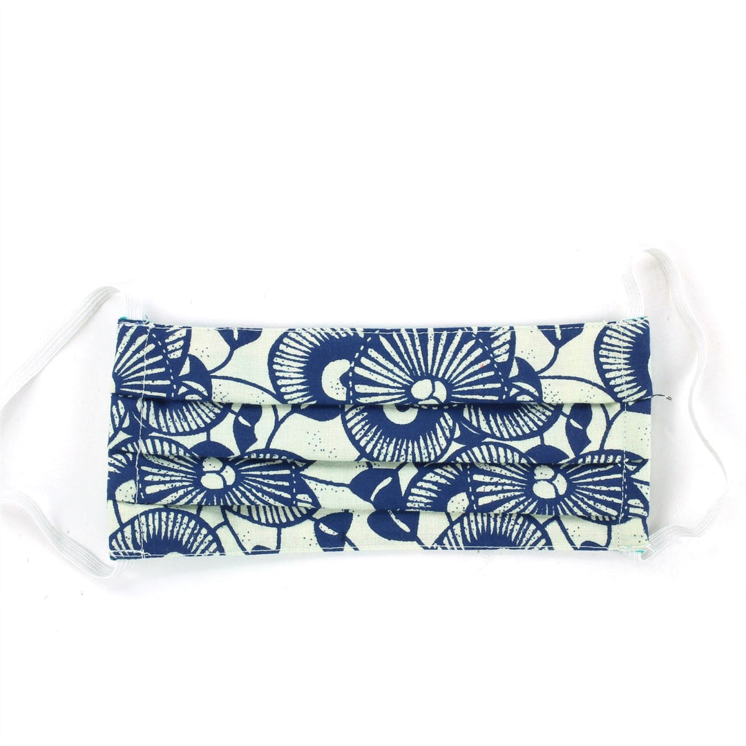 100% Cotton Handmade Pleated Face-Mask