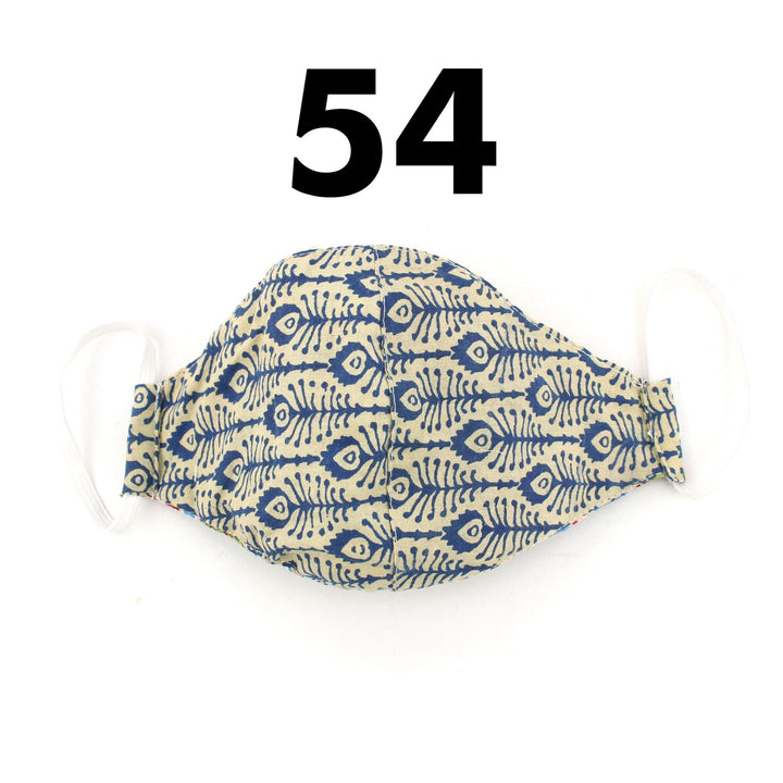 100% Cotton Handmade Pleated Face-Mask