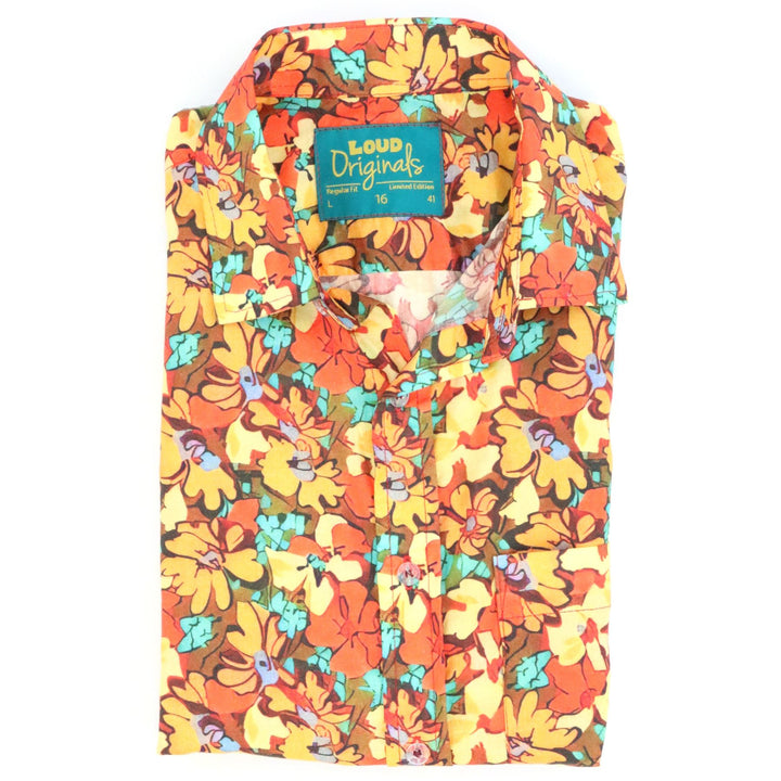 Regular Fit Short Sleeve Shirt - Wildflower Burst