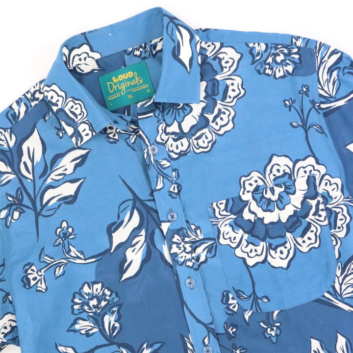Regular Fit Short Sleeve Shirt - Big Blue