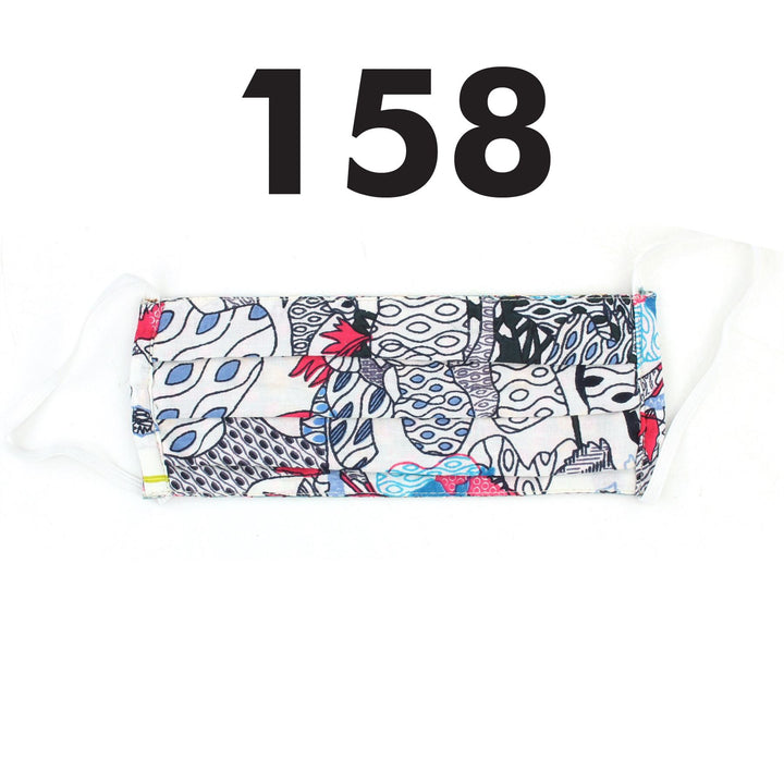 Handmade Pleated Cotton Face Mask - Pack of 3