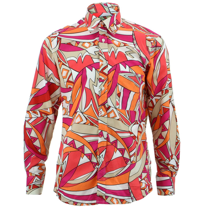 Regular Fit Long Sleeve Shirt - Abstract