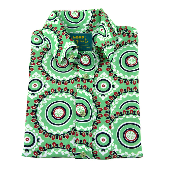 Regular Fit Long Sleeve Shirt - Wreaths