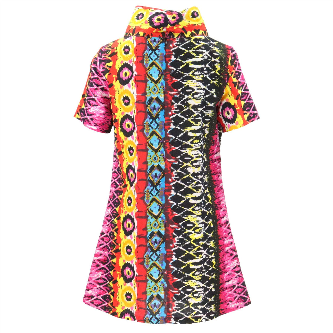 Sixties Shift Dress - Psychedelic Snakeskin