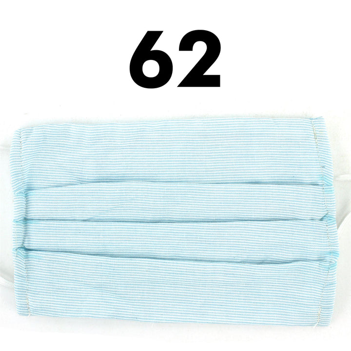 100% Cotton Handmade Pleated Face-Mask