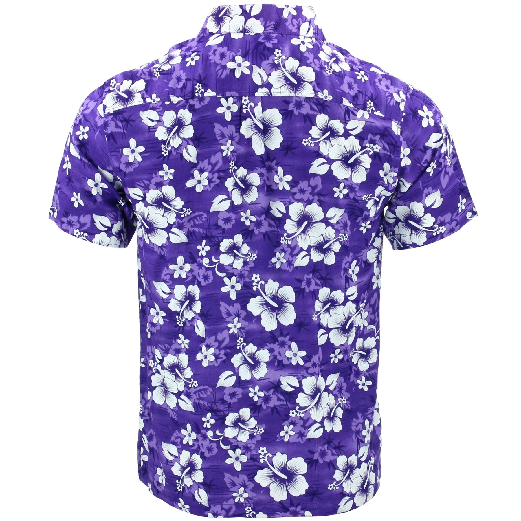 Short Sleeve Hawaiian Shirt - Purple – LoudElephant