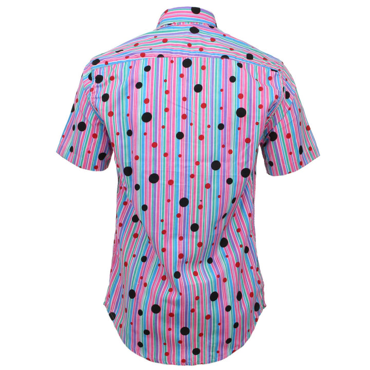 Tailored Fit Short Sleeve Shirt - Stripes & Spots