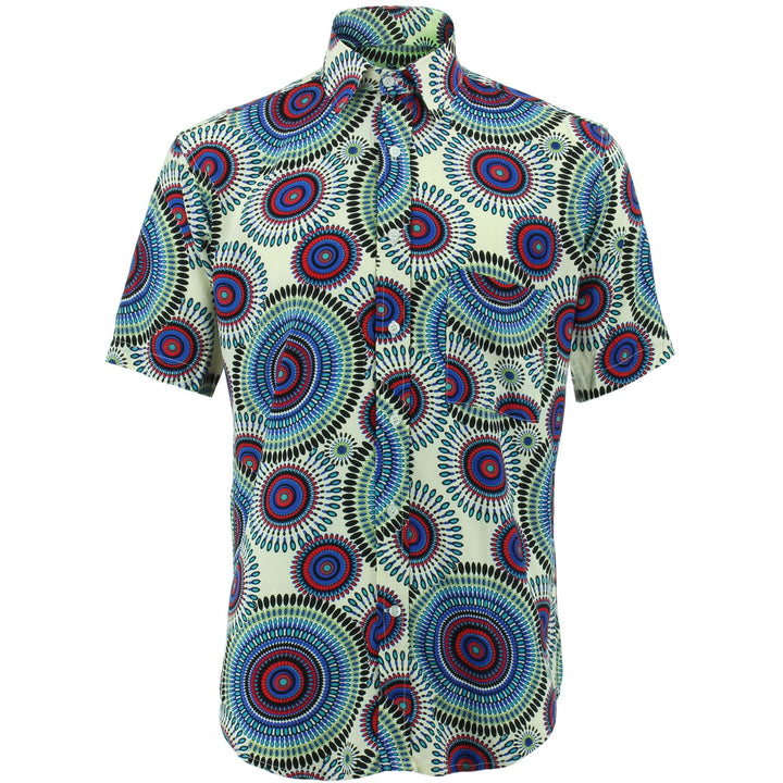 Regular Fit Short Sleeve Shirt - Spirals