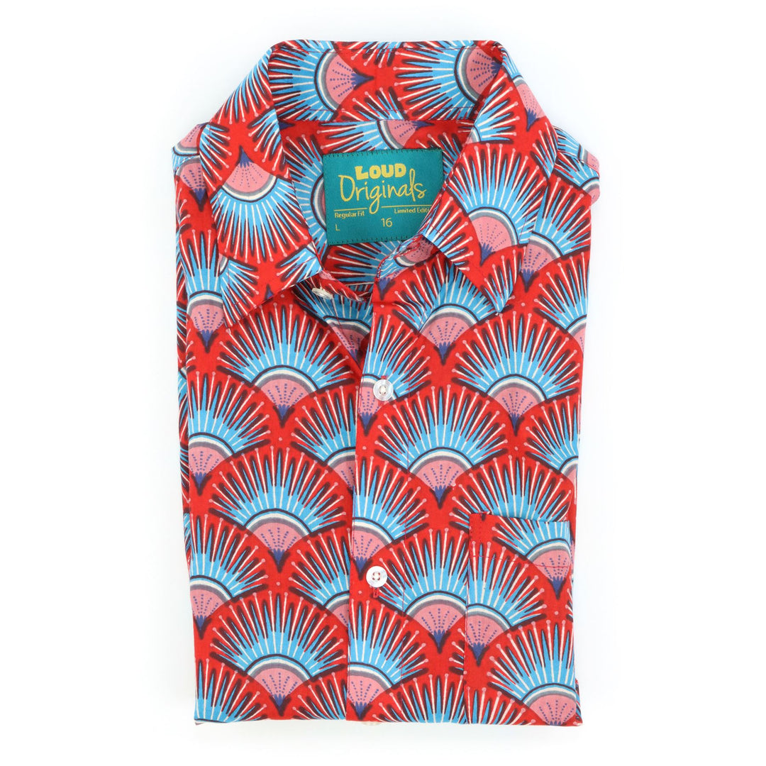 Regular Fit Short Sleeve Shirt - Retro Radiance