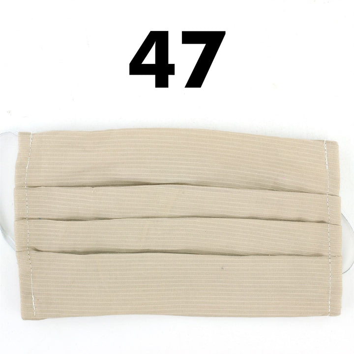 100% Cotton Handmade Pleated Face-Mask
