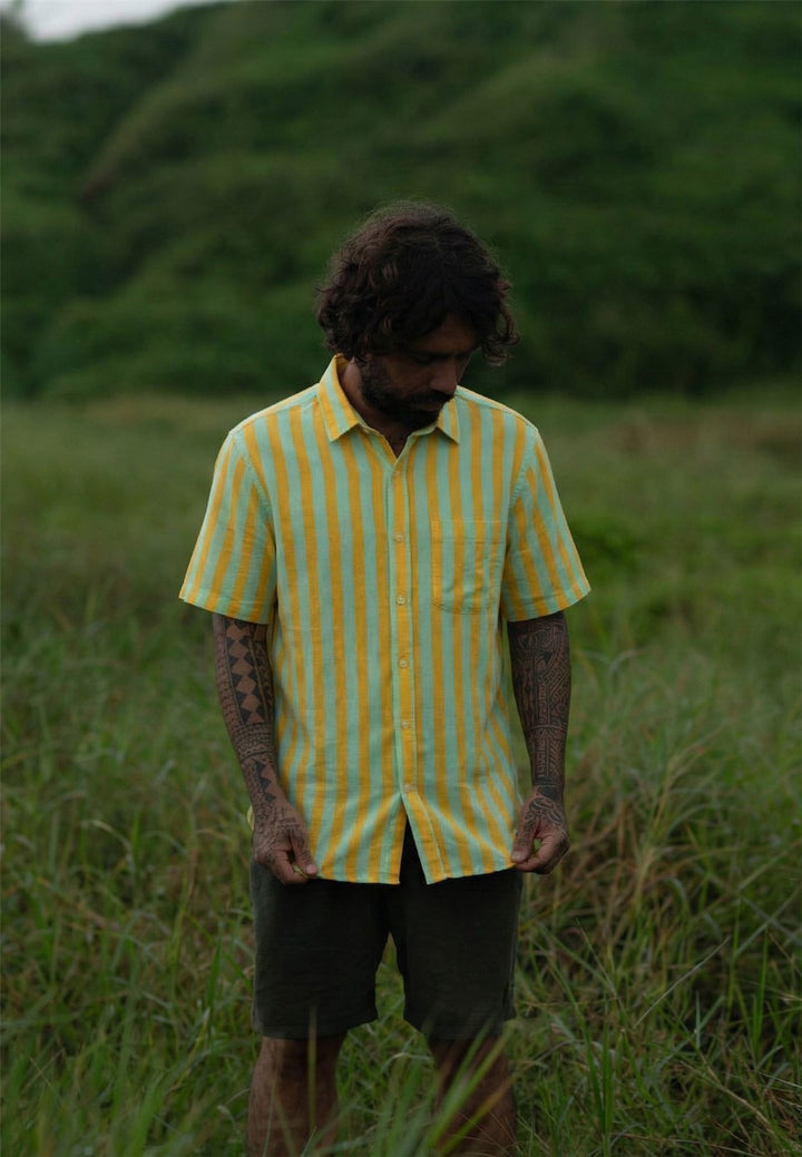 Regular Fit Short Sleeve Shirt - Retro Sherbet