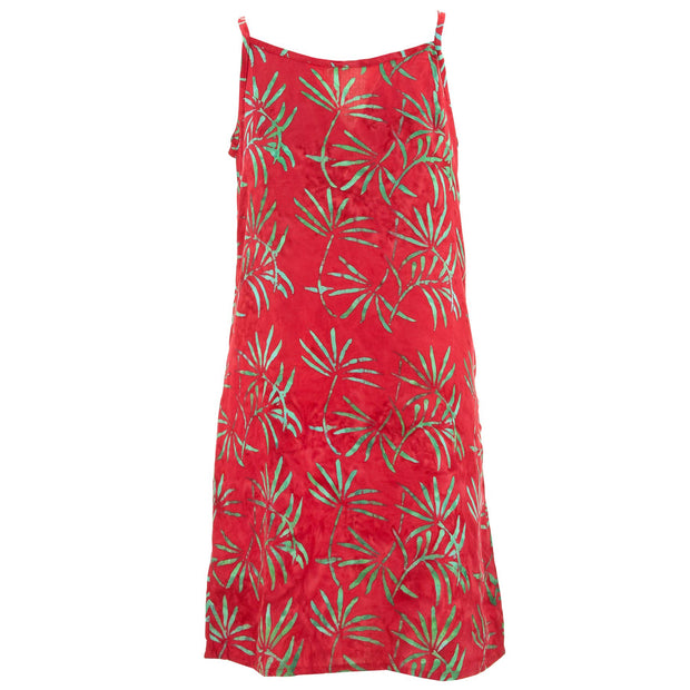 Strappy Dress - Red Water Palms