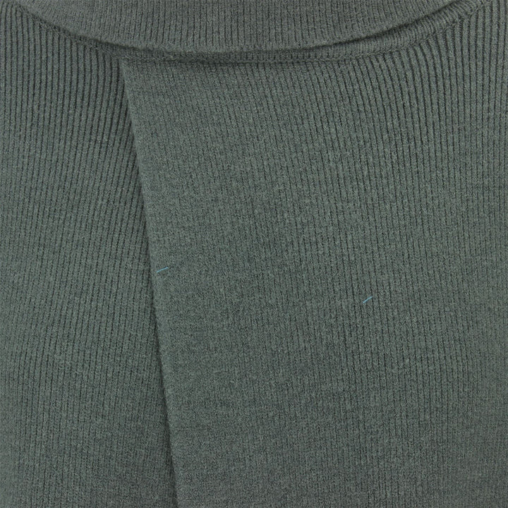 Roll Neck Knit Jumper - Brown