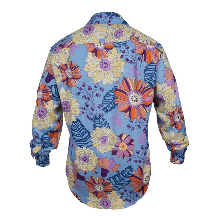 Regular Fit Long Sleeve Shirt - Pastel Botanica