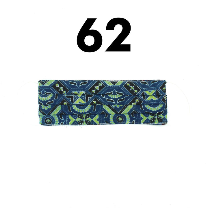100% Cotton Handmade Pleated Face-Mask