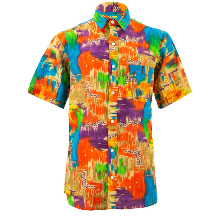 Regular Fit Short Sleeve Shirt - Blur