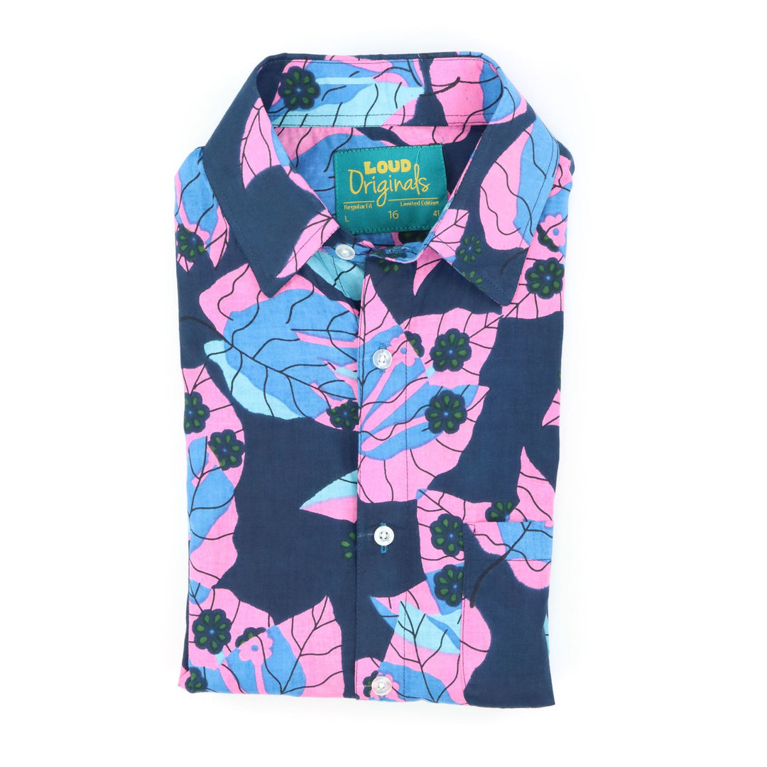 Regular Fit Short Sleeve Shirt - Blackberry Medley