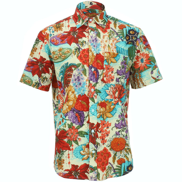 Regular Fit Short Sleeve Shirt - Japanese Floral