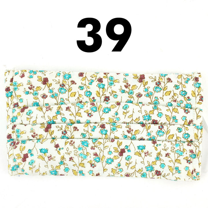 100% Cotton Handmade Pleated Face-Mask