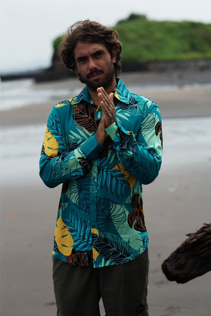 Regular Fit Long Sleeve Shirt - Island Breeze