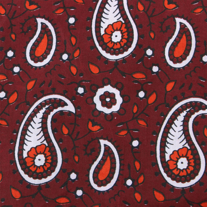 Tailored Fit Short Sleeve Shirt - Block Print - Paisley