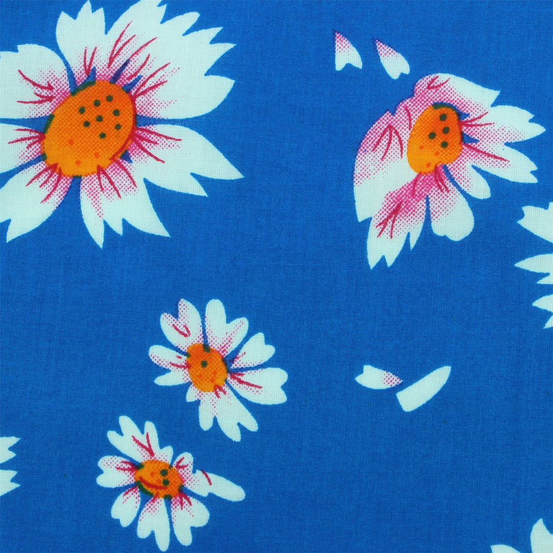 Slim Fit Short Sleeve Shirt - Sky Daisies