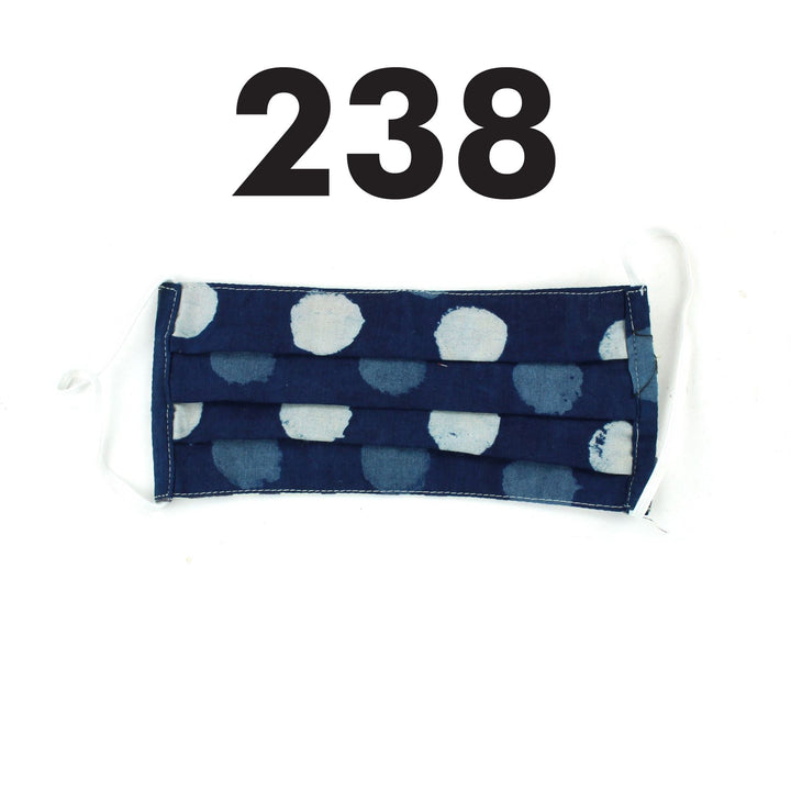 100% Cotton Handmade Pleated Face-Mask