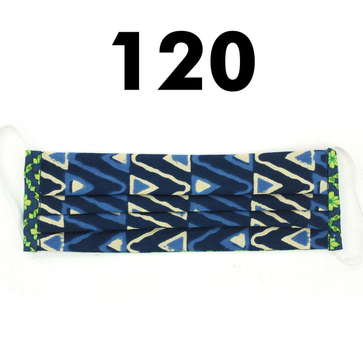 100% Cotton Handmade Pleated Face-Mask