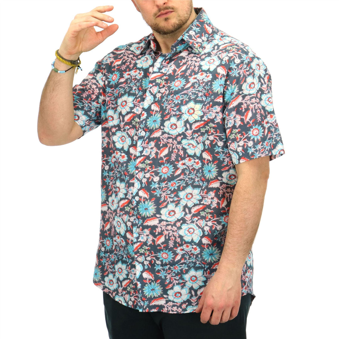 Regular Fit Short Sleeve Shirt - Dusky Meadow