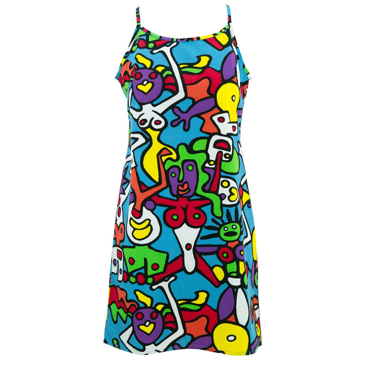 Strappy Dress - Tiffy Blue