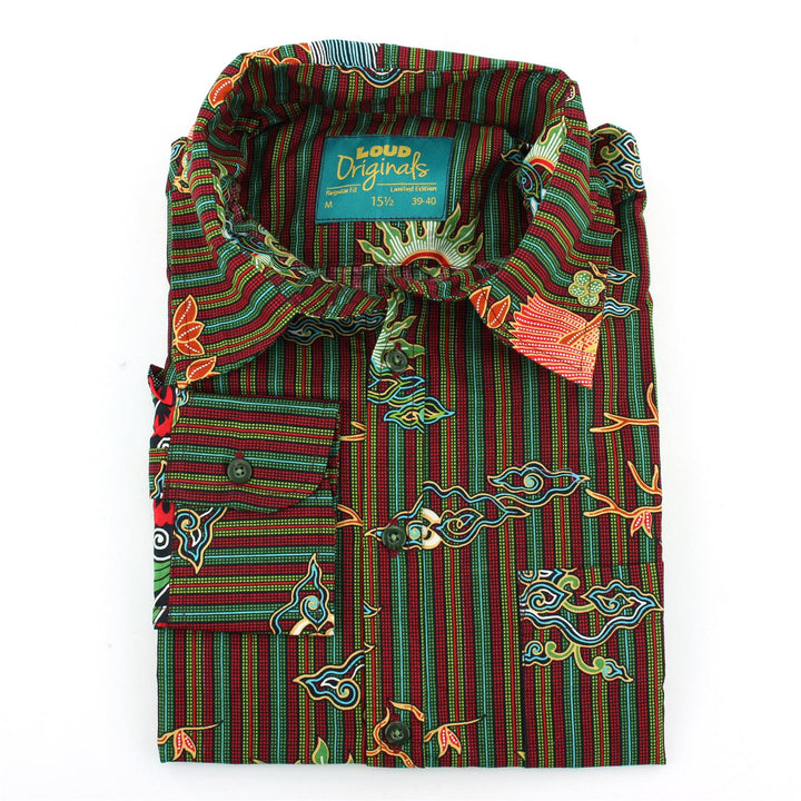 Regular Fit Long Sleeve Shirt - Bird of Paradise