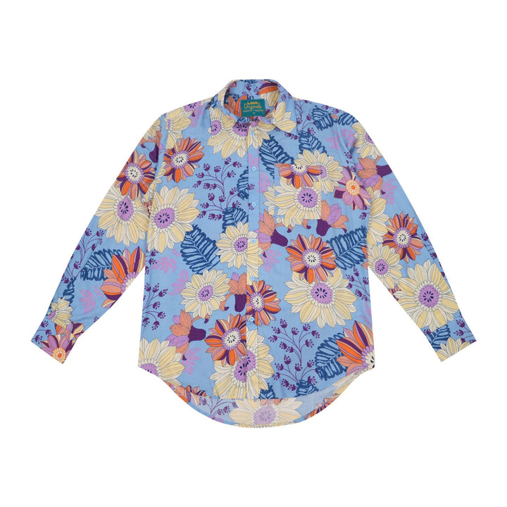 Regular Fit Long Sleeve Shirt - Pastel Botanica
