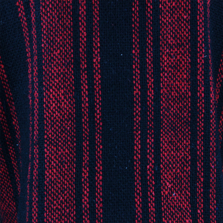 Mexican Baja Jerga Hoody - Red & Black