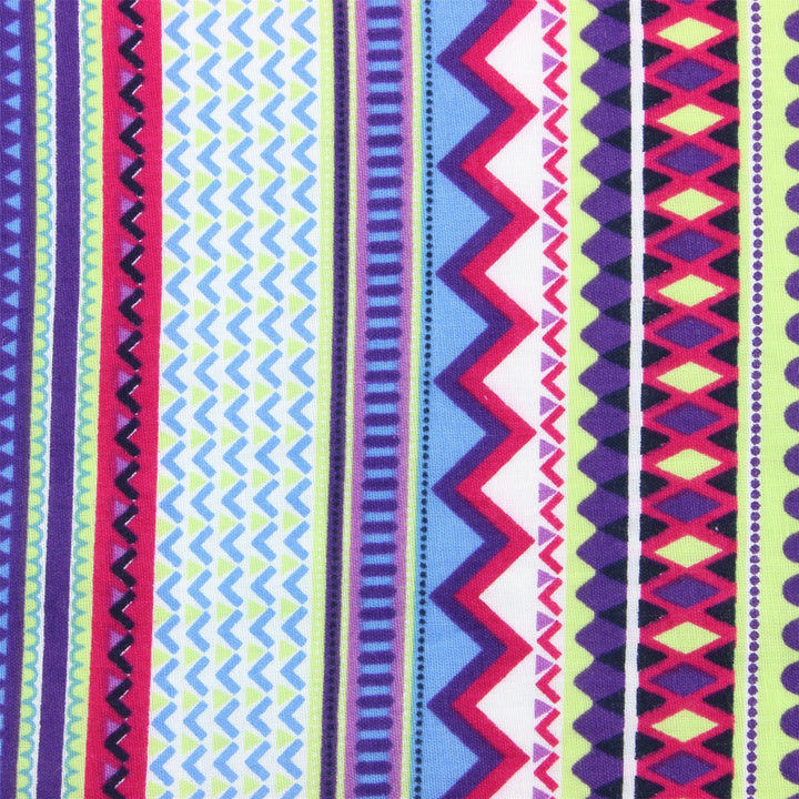 Tailored Fit Short Sleeve Shirt - Multi-coloured Aztec