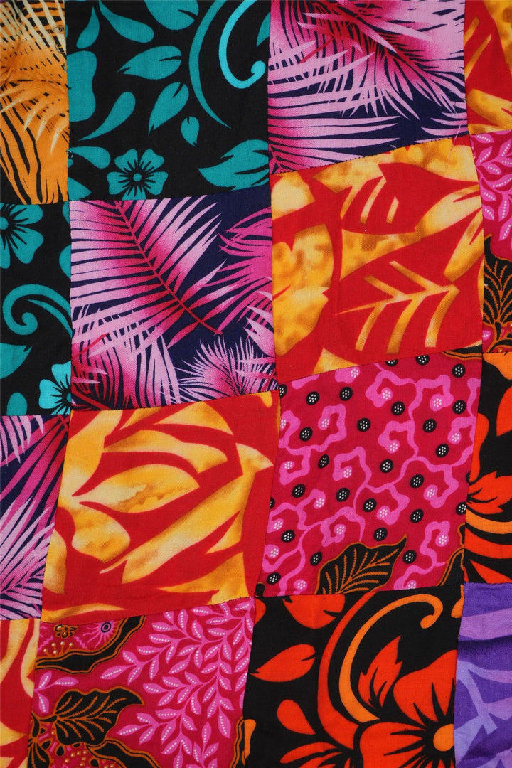 Regular Fit Long Sleeve Shirt - Paradise Patchwork Large