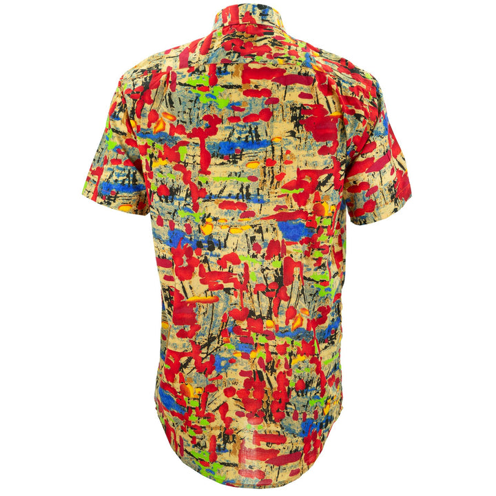 Regular Fit Short Sleeve Shirt - Splatter