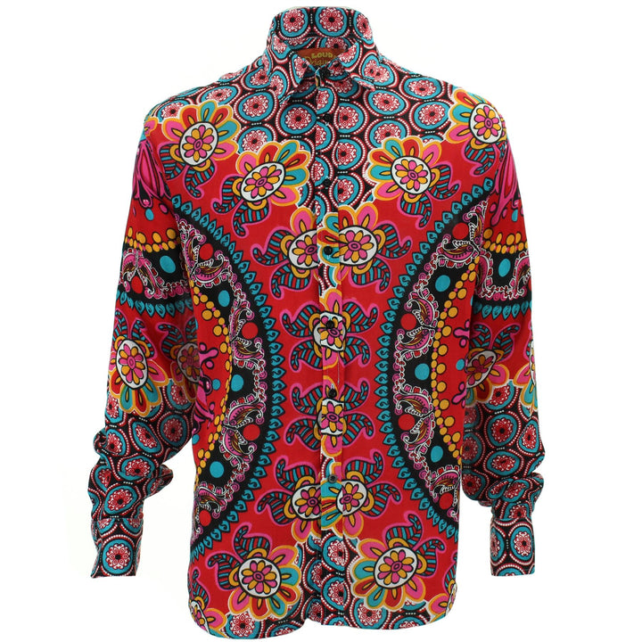 Regular Fit Long Sleeve Shirt - Carnival Mandala