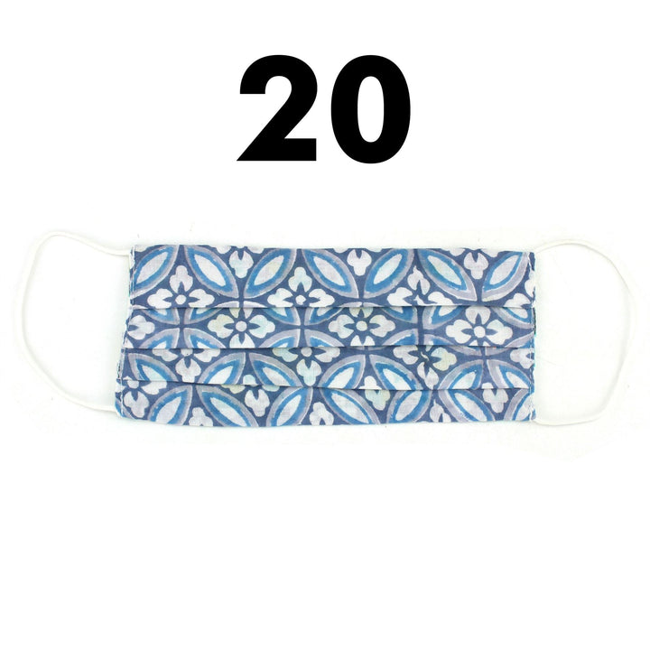Handmade 100% Cotton Pleated Face-Mask