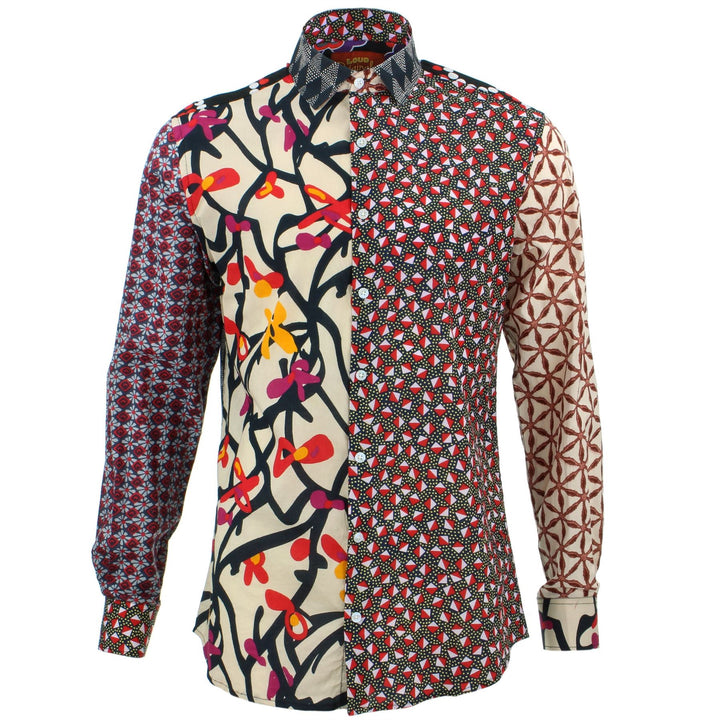 Tailored Fit Long Sleeve Shirt - Random Mixed Panel