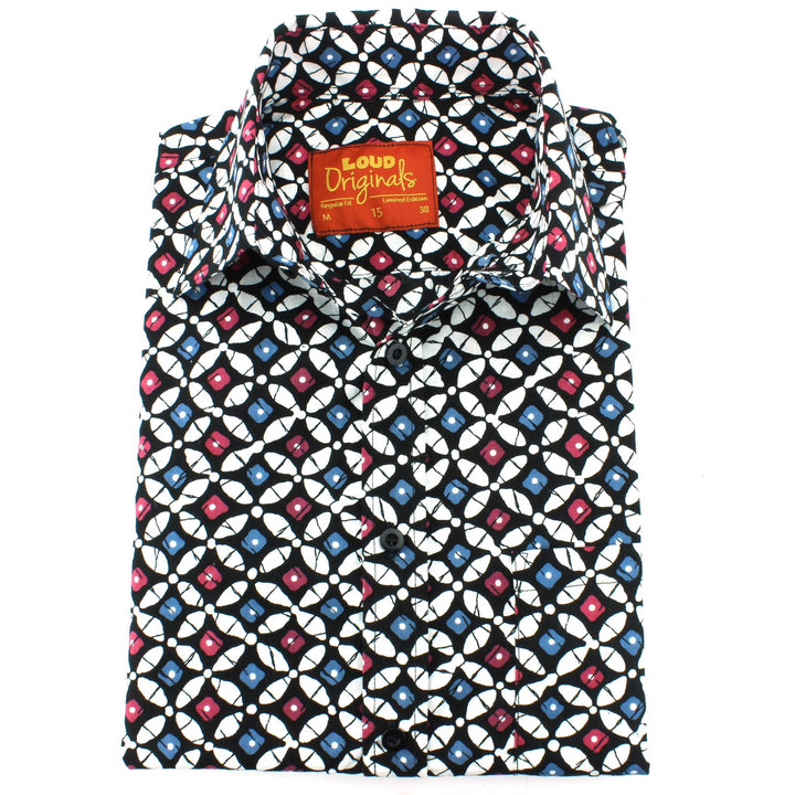 Slim Fit Short Sleeve Shirt - Bowling Pins