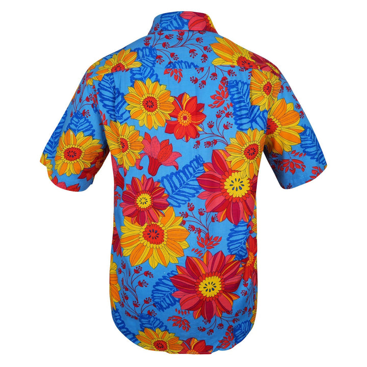 Regular Fit Short Sleeve Shirt - Blue Sky Meadow