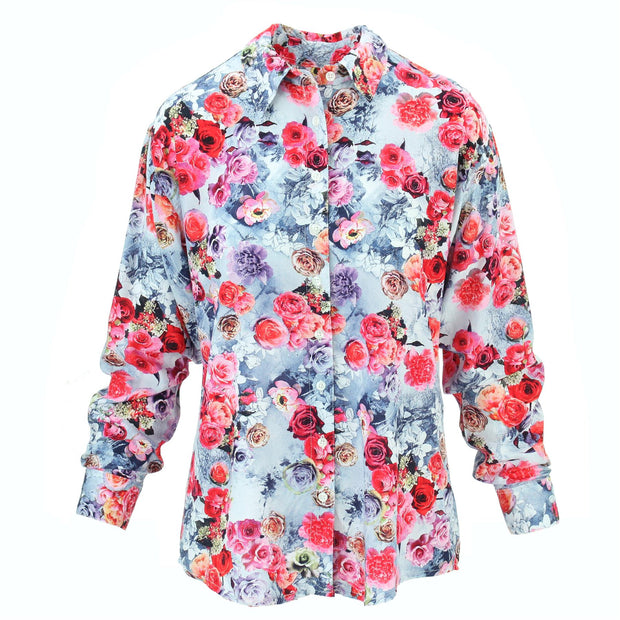 Classic Women's Shirt - Mauve Summer Bouquet