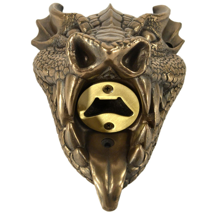 Wall Mounted Character Bottle Opener - Dragon (Bronze)