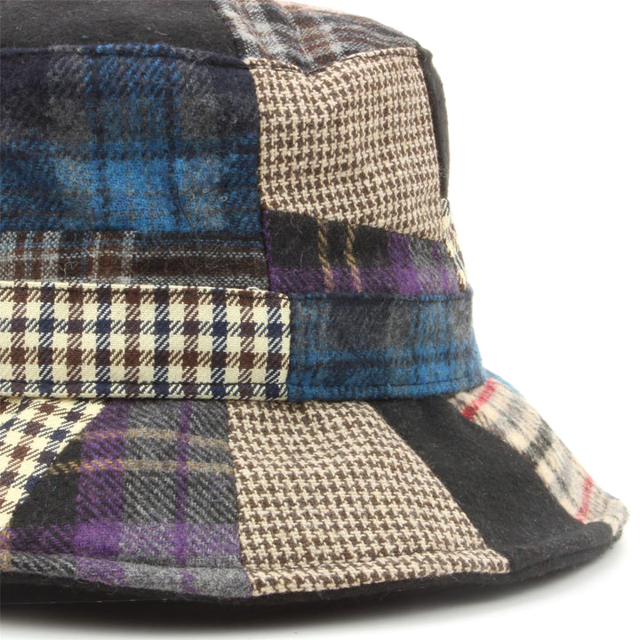 Patchwork Tweed bucket hat - Blue